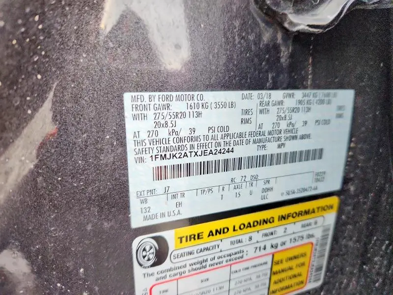 2018 FORD EXPEDITION MAX LIMITED  