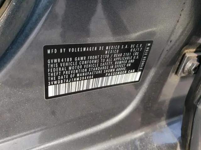 2017 VOLKSWAGEN JETTA SE  