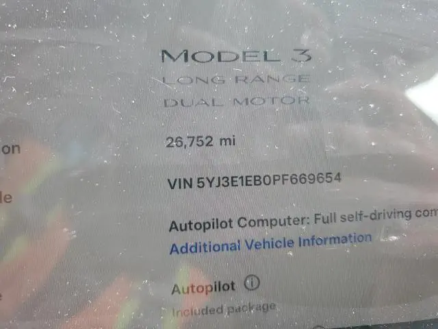 2023 TESLA MODEL 3