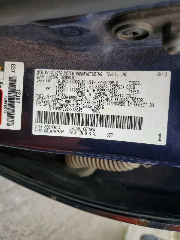 2013 TOYOTA TUNDRA DOUBLE CAB SR5  