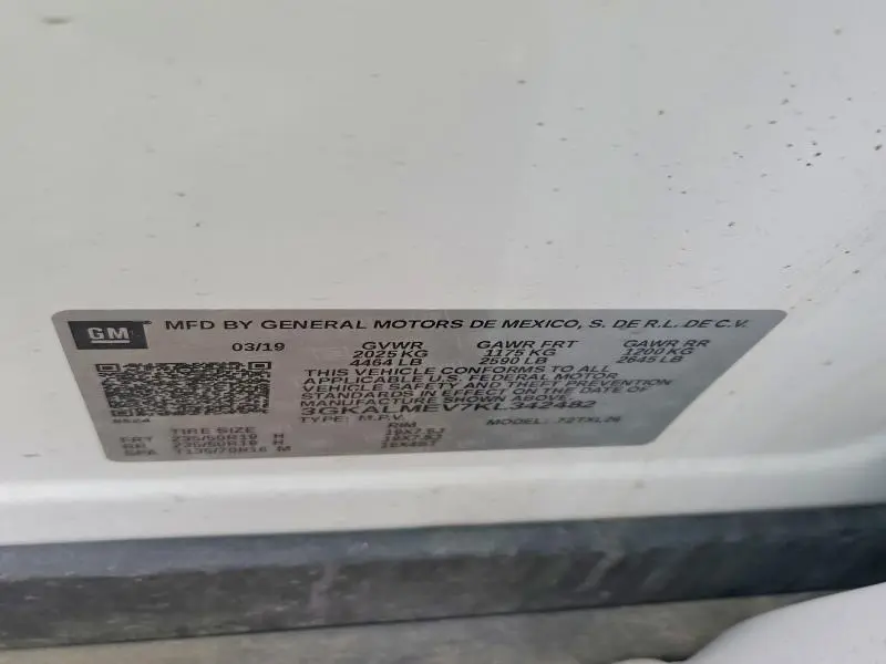 2019 GMC TERRAIN SLE  