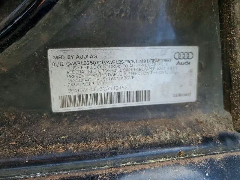 2012 AUDI A4 PREMIUM PLUS  
