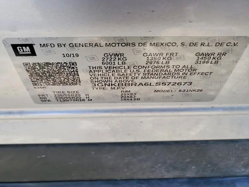 2020 CHEVROLET BLAZER 1LT  