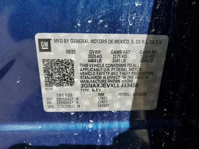 2020 CHEVROLET EQUINOX LT  