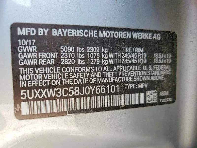 2018 BMW X4 XDRIVE28I  