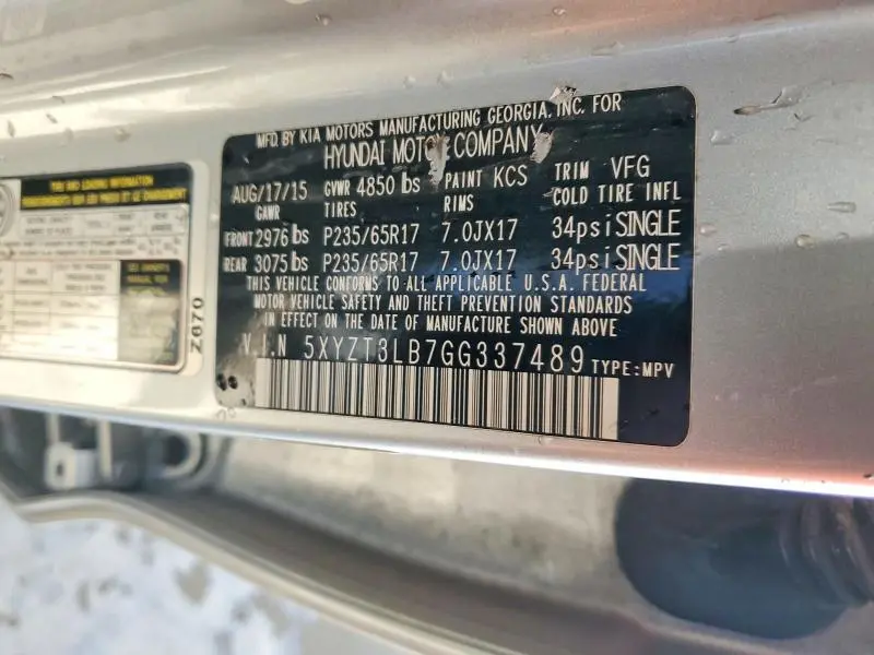 2016 HYUNDAI SANTA FE SPORT   