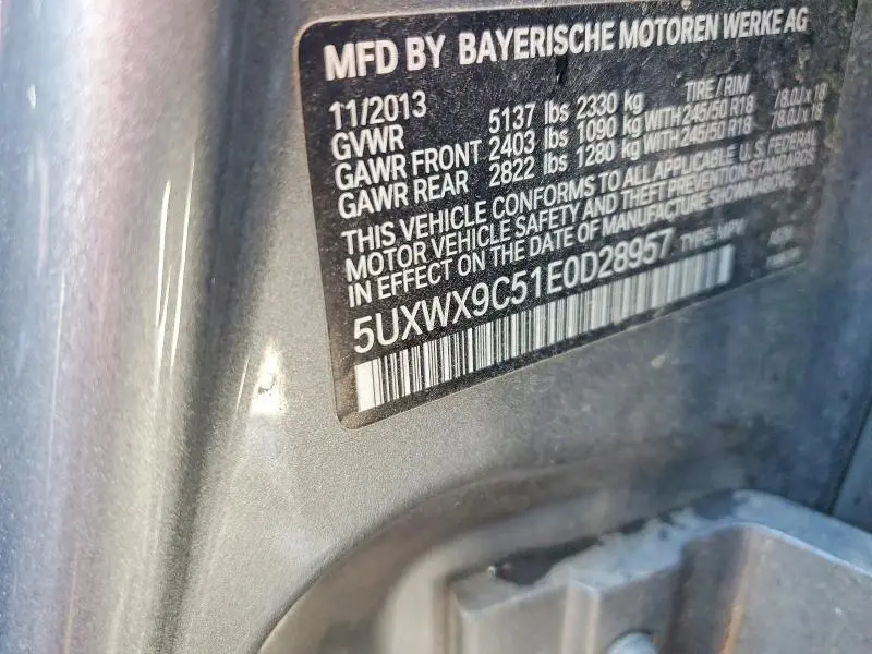 2014 BMW X3 XDRIVE28I  