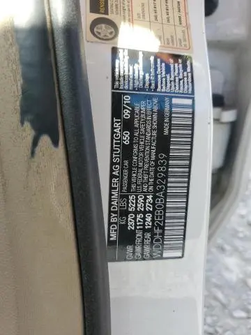 2011 MERCEDES-BENZ E 350 BLUETEC  