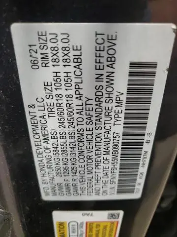 2021 HONDA PILOT EXL  