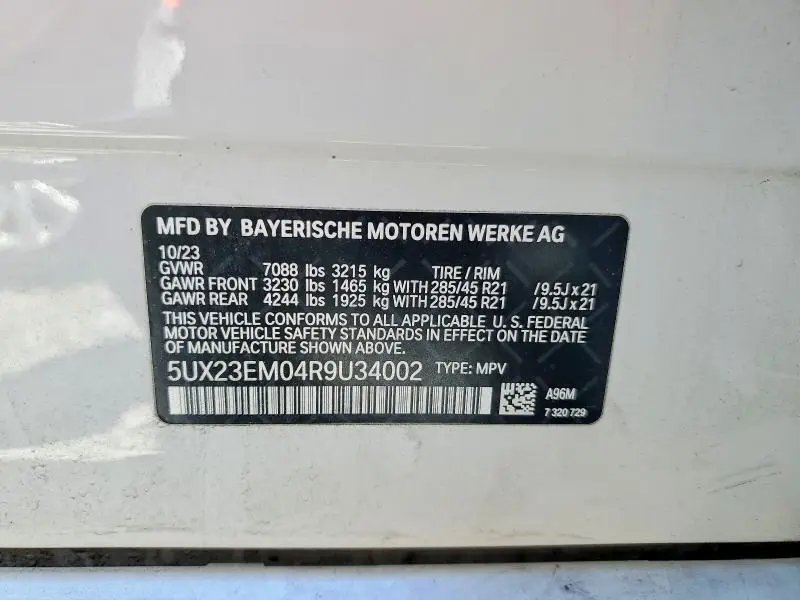 2024 BMW X7 XDRIVE40I  
