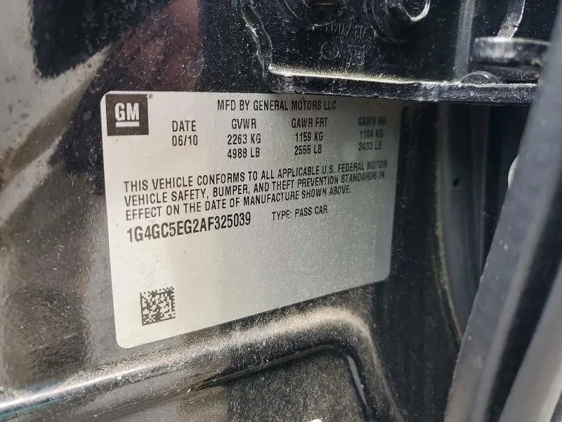 2010 BUICK LACROSSE CXL  