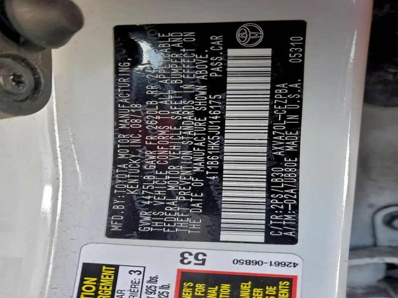 2018 TOYOTA CAMRY XSE  