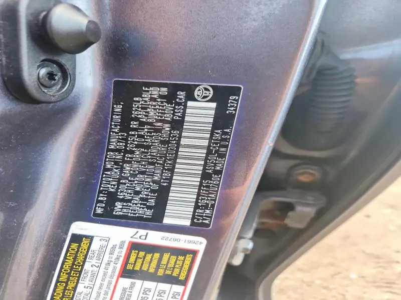 2014 TOYOTA CAMRY SE  