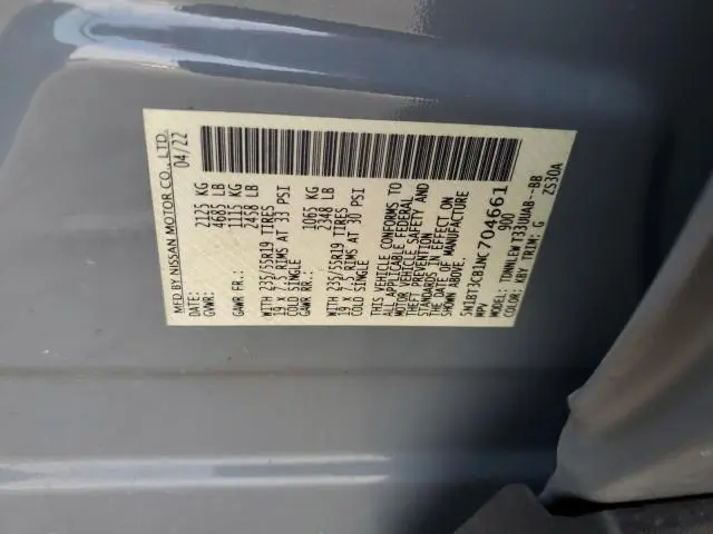 2022 NISSAN ROGUE SL  