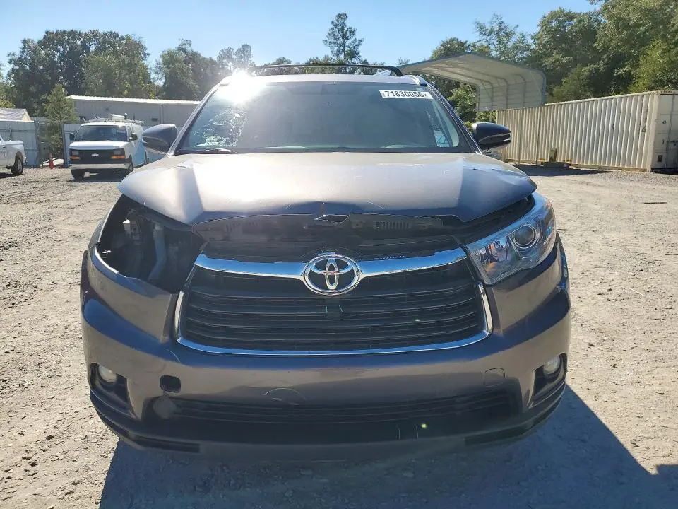 2015 TOYOTA HIGHLANDER XLE  