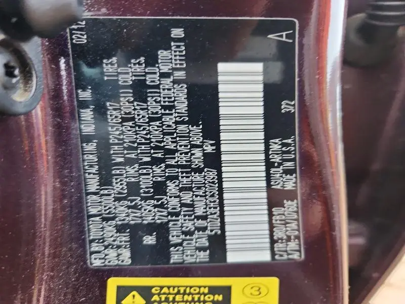 2012 TOYOTA HIGHLANDER BASE  