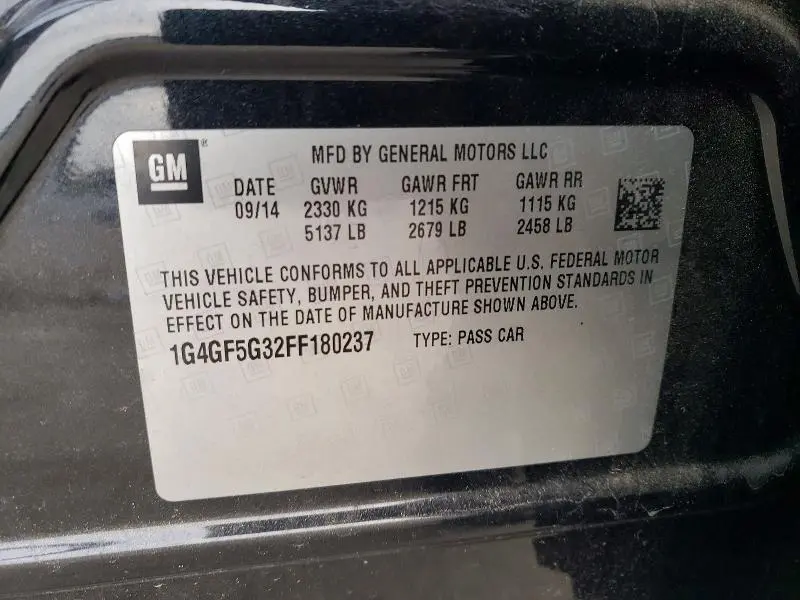 2015 BUICK LACROSSE PREMIUM  