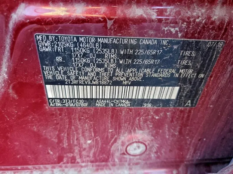 2018 TOYOTA RAV4 ADVENTURE  