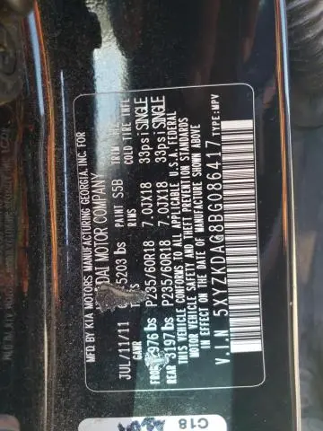 2011 HYUNDAI SANTA FE LIMITED  