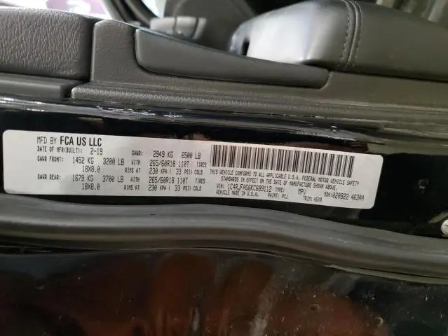 2019 JEEP GRAND CHEROKEE LAREDO  