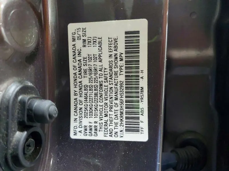 2015 HONDA CR-V EX  