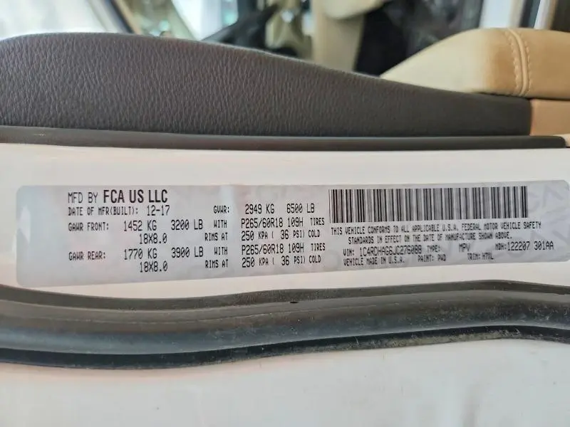 2018 DODGE DURANGO SXT  