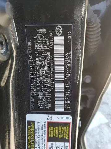 2013 TOYOTA CAMRY L  