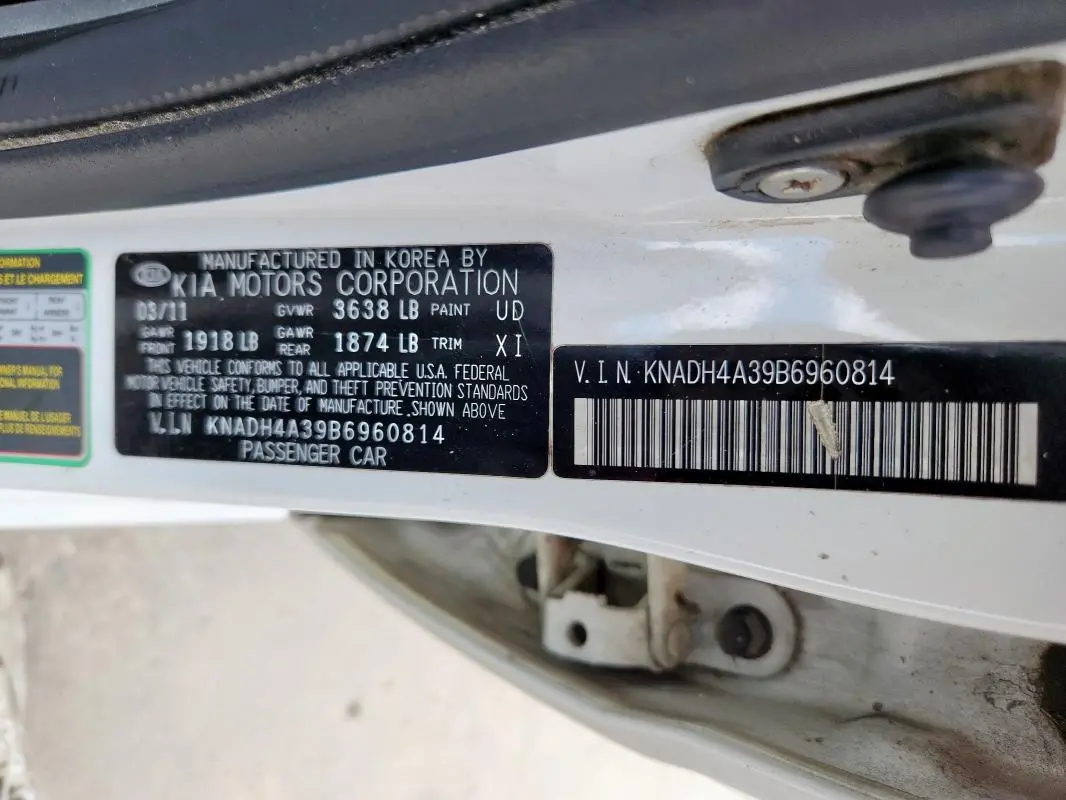 2011 KIA RIO BASE  