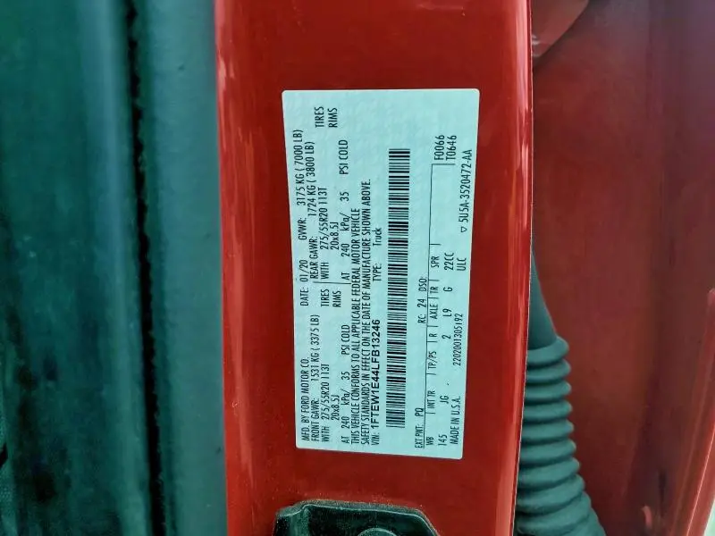 2020 FORD F150 SUPERCREW  