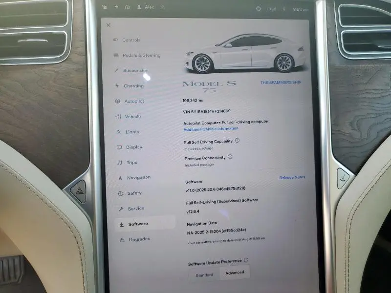 2017 TESLA MODEL S   
