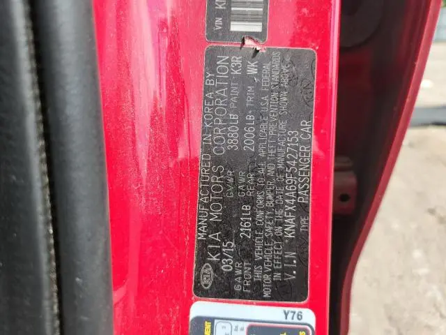 2015 KIA FORTE LX  