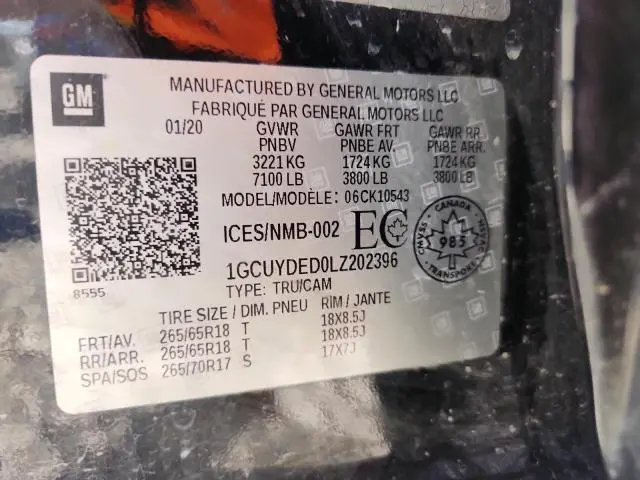 2020 CHEVROLET SILVERADO   