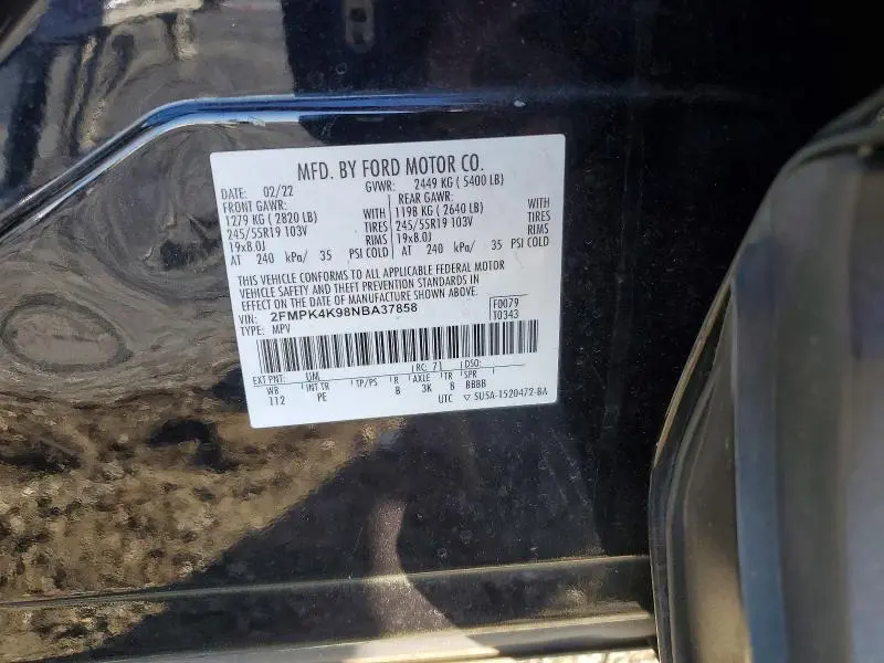 2022 FORD EDGE TITANIUM  