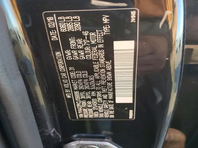 2018 VOLVO XC90 T6  