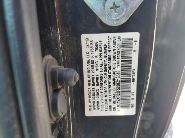2013 HONDA CIVIC LX  