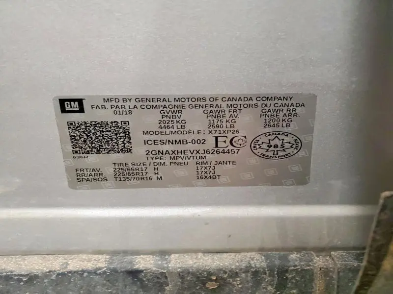 2018 CHEVROLET EQUINOX LS  