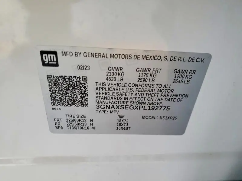 2023 CHEVROLET EQUINOX LS  