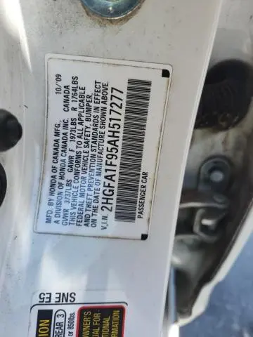 2010 HONDA CIVIC EXL  