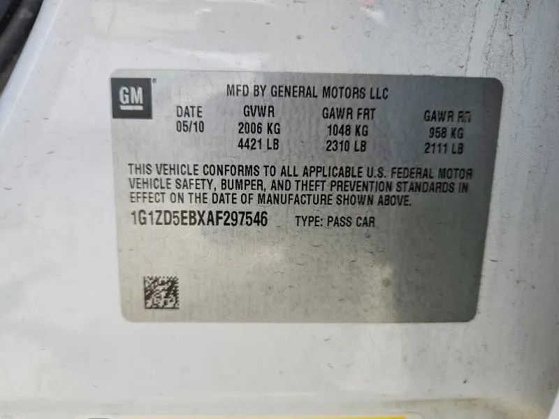 2010 CHEVROLET MALIBU 2LT  
