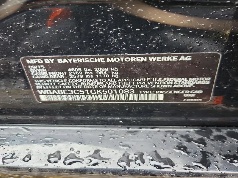 2016 BMW 328 XI SULEV  