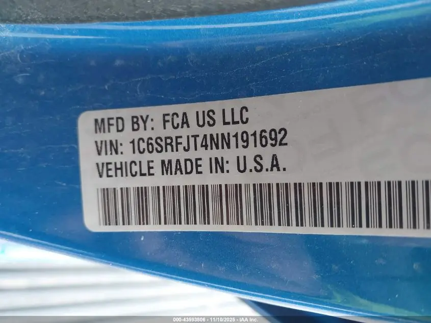2022 RAM 1500 LARAMIE  4X4 5'7 BOX