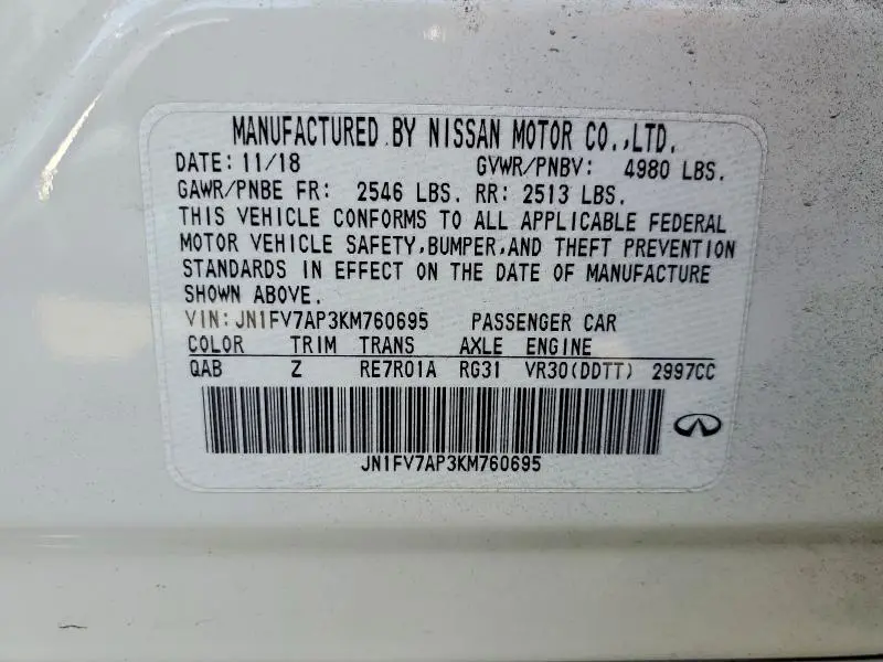 2019 INFINITI Q50 RED SPORT 400  