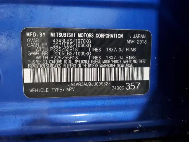 2018 MITSUBISHI OUTLANDER SPORT ES  