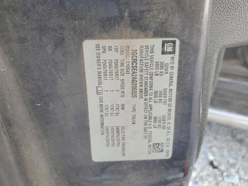 2010 CHEVROLET SILVERADO C1500 LT  