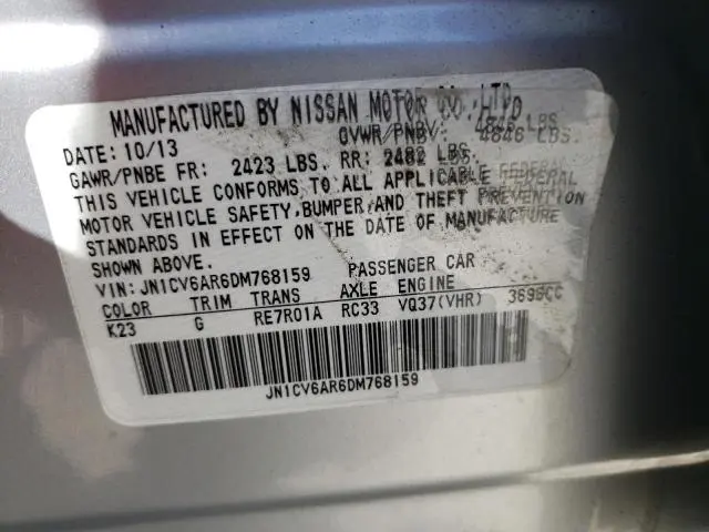 2013 INFINITI G37   