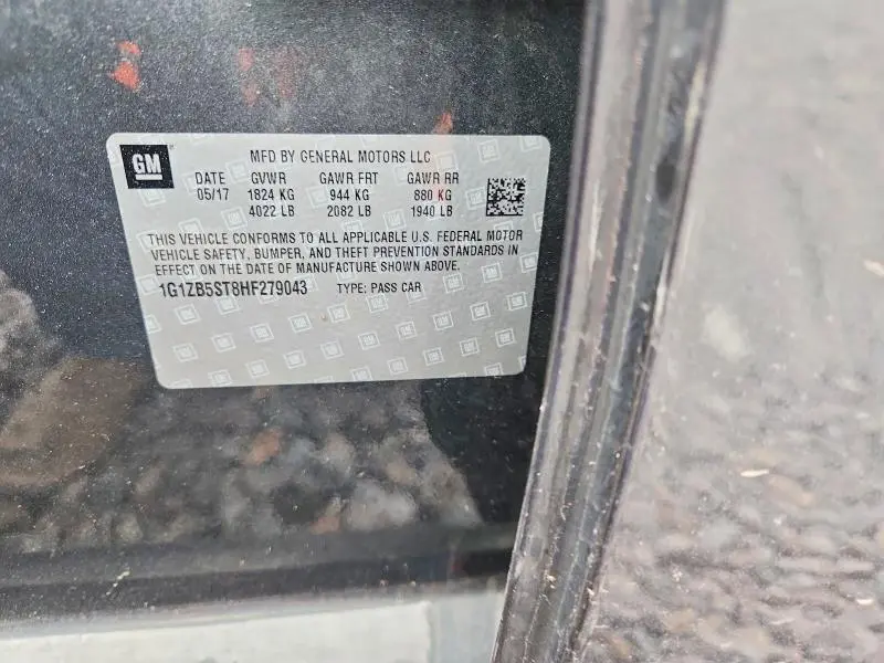 2017 CHEVROLET MALIBU LS  