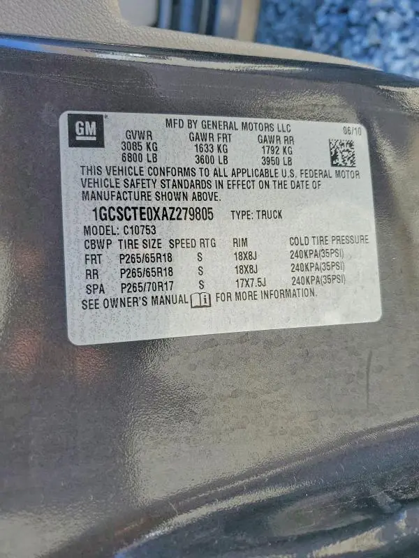 2010 CHEVROLET SILVERADO C1500 LTZ  