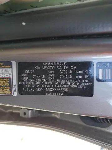 2023 KIA FORTE GT LINE  