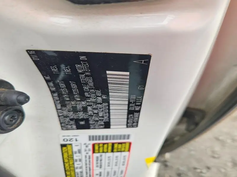 2016 TOYOTA SIENNA XLE 8-PASSENGER  