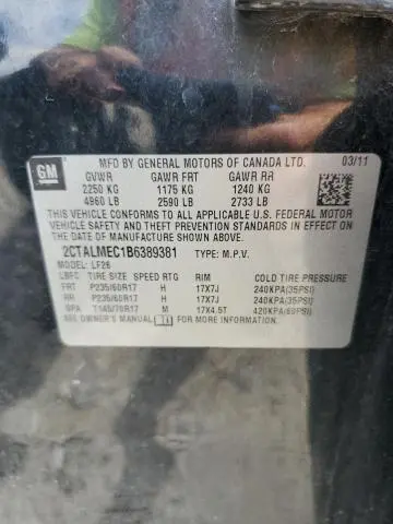 2011 GMC TERRAIN SLE  